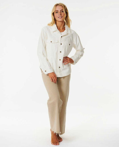 Stevie Cord Shirt - cream