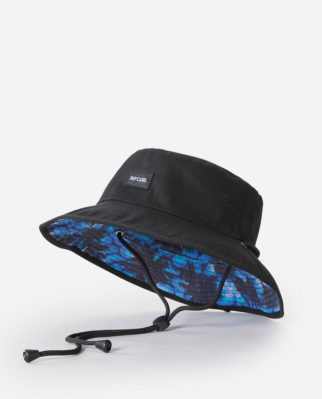 REVO VALLEY MID BRIM HAT - vendbar solhat - sort