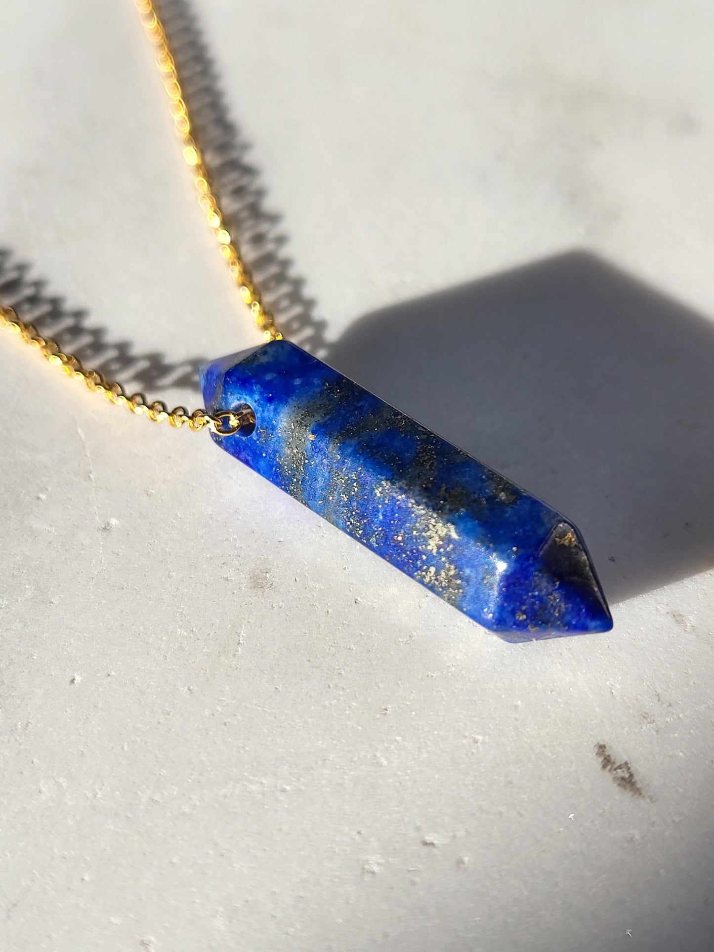 Lapis Lazuli double point halskæde