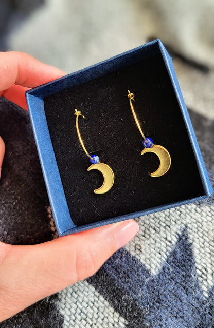 "Dark sky" half moon hoops