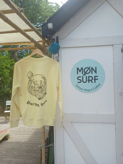 Møn Surf Crewneck- butter yellow