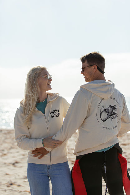 Happiness comes in waves Zip Hoodie