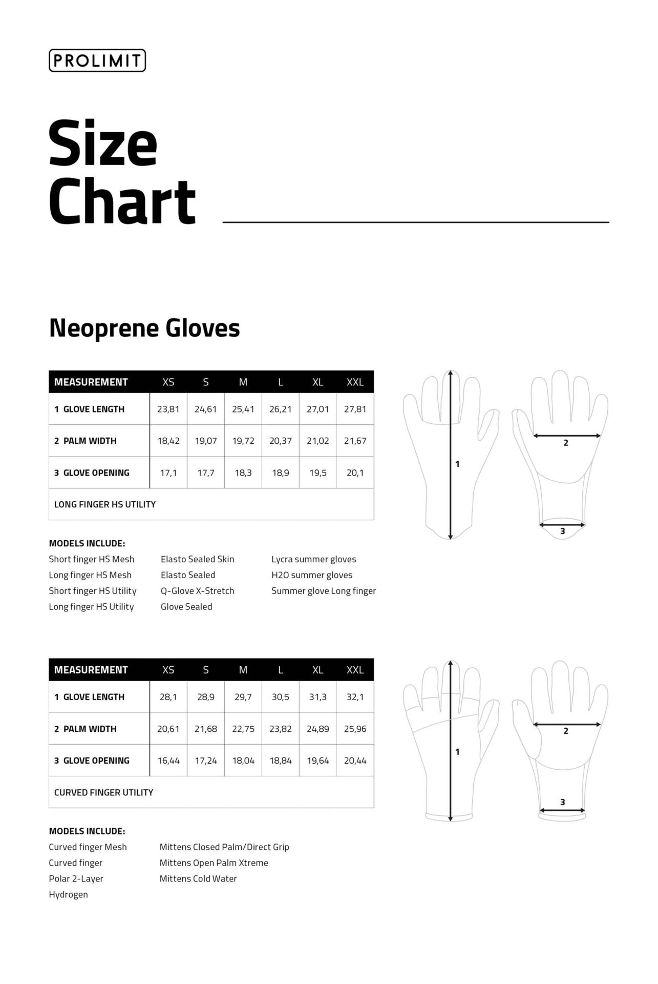 Prolimit neoprene handsker 3mm