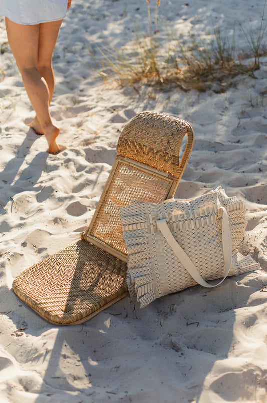 Beach chair - bærbar strandstol i ratten